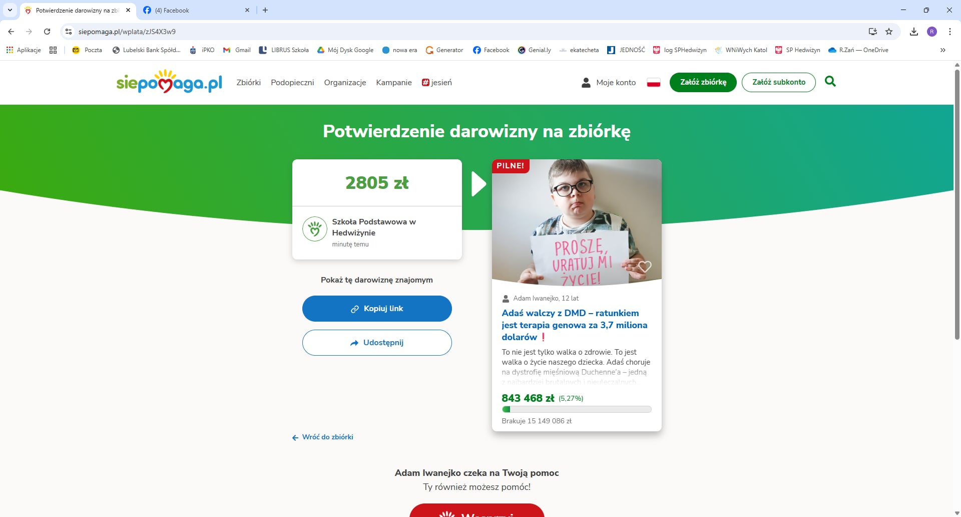  CHARYTATYWNY KIERMASZ CIAST  – DZIĘKUJEMY!