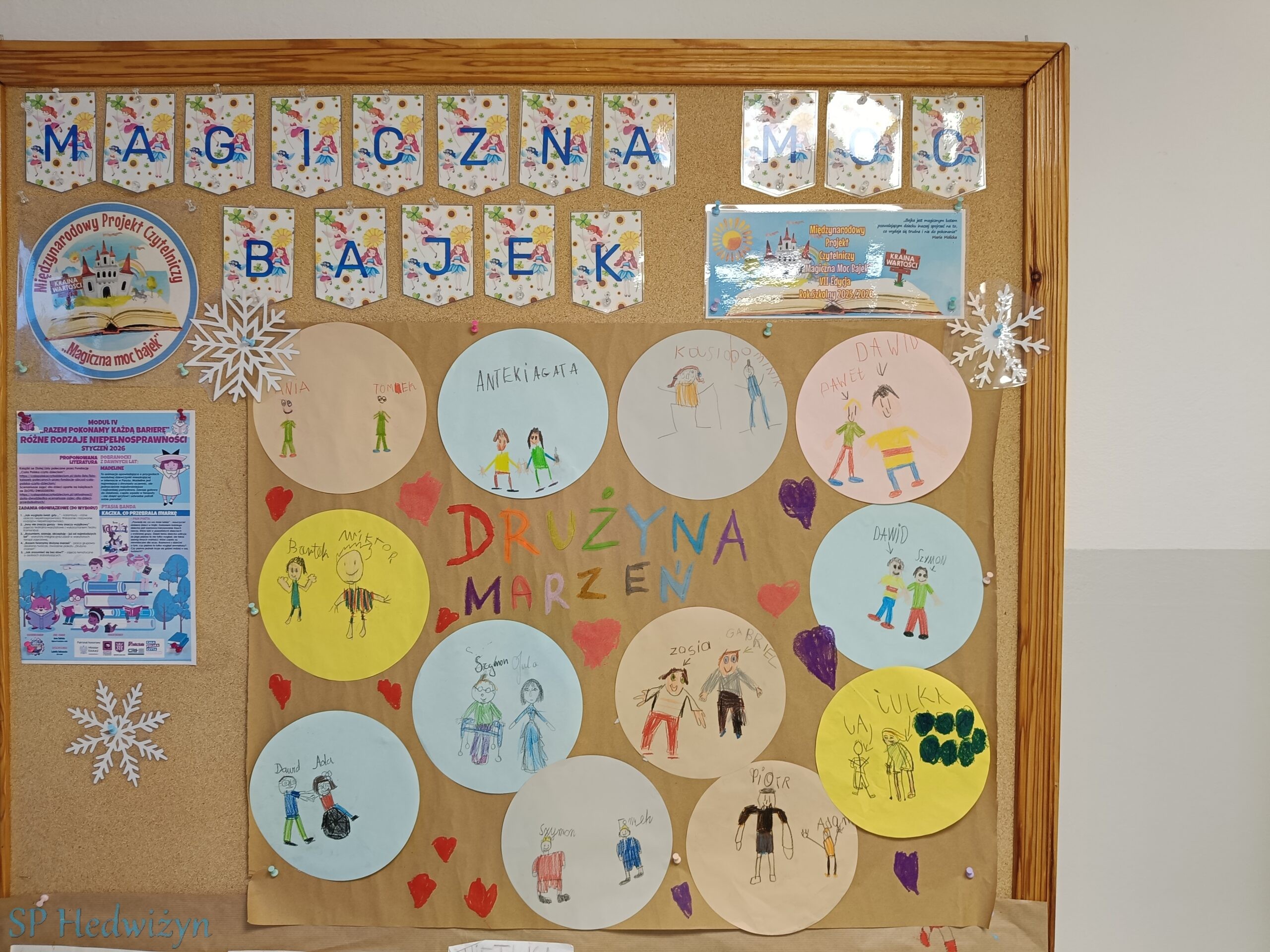 Modułu IV Międzynarodowego Projektu Czytelniczego „Magiczna moc bajek”  – „Razem pokonamy każdą barierę” – różne rodzaje niepełnosprawności.